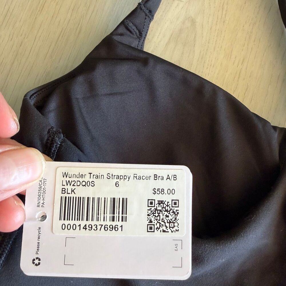 Lululemon wunder train strapped racer bra size 6 - Picture 6 of 10